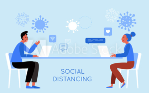 COVID-19 social distancing and working from home